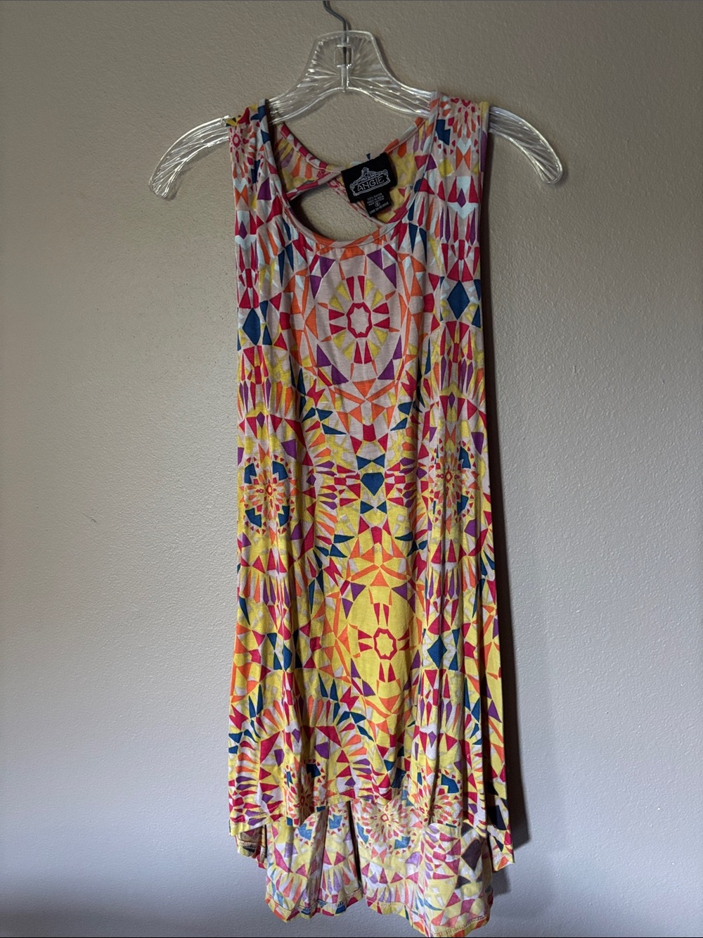 Multicolor Sleeveless Shift Dress